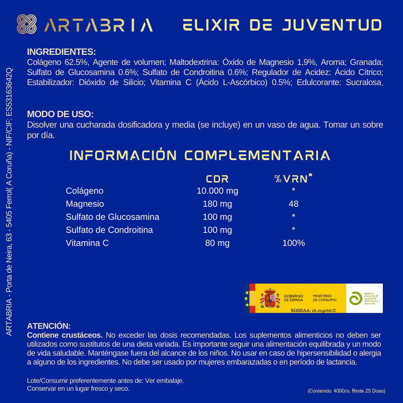 Elixir de Juventud - Colágeno Enriquecido (1 Mes)